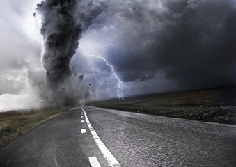 Deurstickers Krachtige Tornado © James Thew