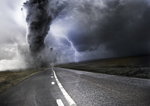 Fototapeta Powerful Tornado