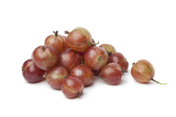 Heap of red Gooseberries