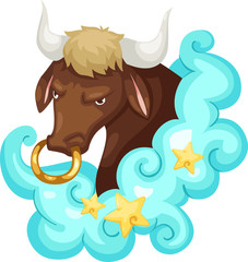 Zodiac signs -Taurus vector Illustration