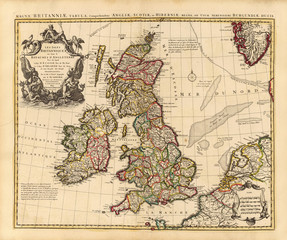 Naklejka premium Britain 1742