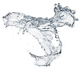 water splash isolated on white background