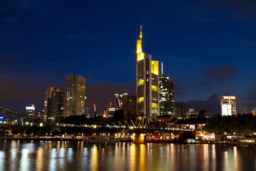 Fototapeta na wymiar Frankfurt am Main at night