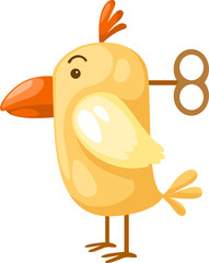 chicken with wind up key