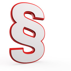 Paragraph in rot-weiß