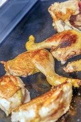 Poulet à la plancha.