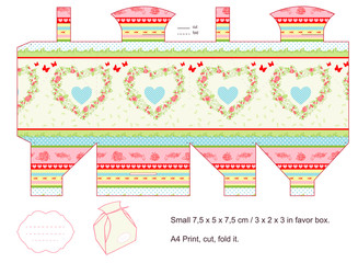 Gift box template