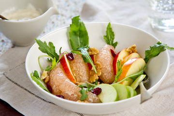 Apple ,Grapefruit and Rocket salad