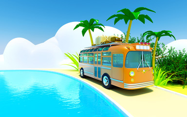 tropical adventure by bus