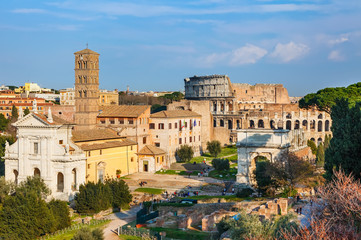 Forum and Coliseum in Rome