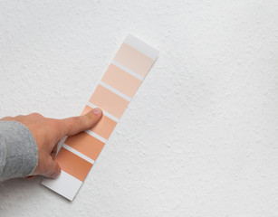 Color selecting on wall