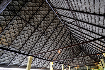 Wooden roof framework of the old