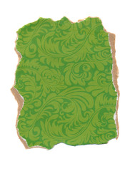 isolated on white old paper background