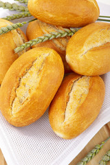 Frische Weizenbrötchen