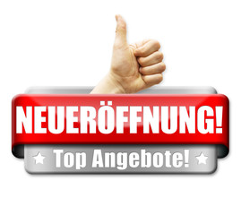 Neueröffnung! Button,Icon