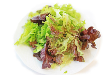 Teller mit Blattsalat
