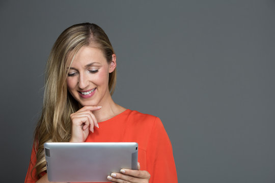 Internetsurfen am Tablettpc