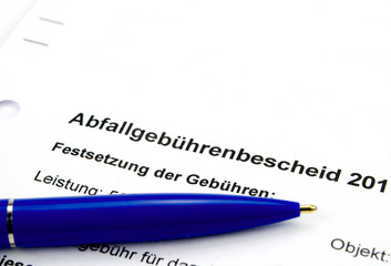 Abfallgebührenbescheid