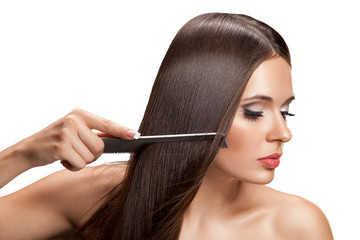 Woman with Healthy Long Hair © puhhha