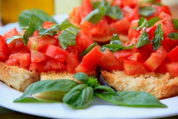 Tomato and  basil