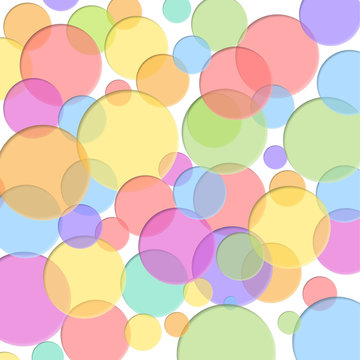 Colorful background with dent circles.
