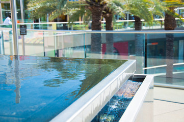 Small houses are reflectioning on water