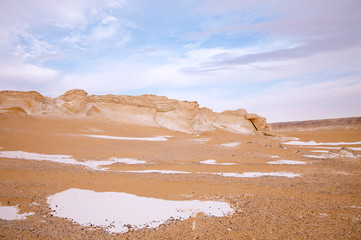 The limestone formation rocks on Sunrise light in the Western Wh