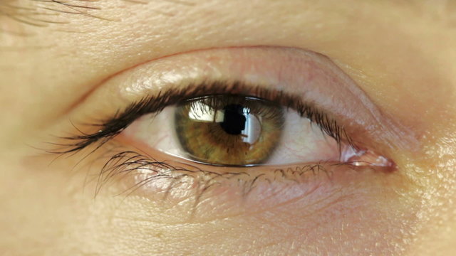 Closeup of young male eye