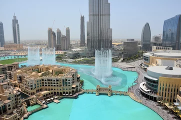 Foto auf Acrylglas Dubai-Brunnen © swiss77