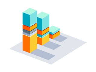 Fototapeta premium vector icon stick graph