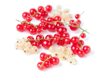 Red currant, isolated on white background
