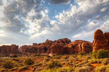 Scenic view at Arches National Park, Utah, USA