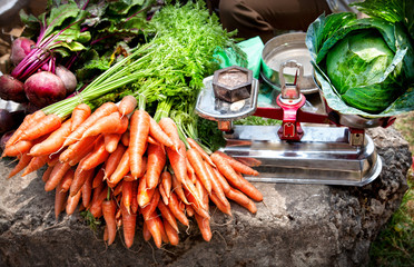 Vegetables at Indian market