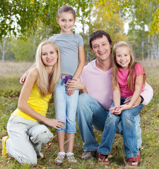 Fototapeta premium Happy family