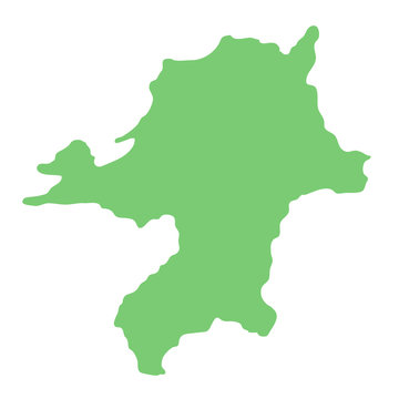 Fototapeta 福岡県の地図