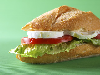Vegetable sandwich. Bocadillo vegetal.
