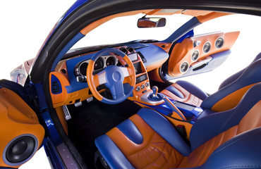 sports car interior