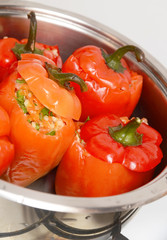 Red stuffed peppers
