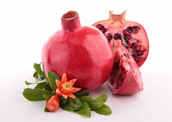 isolated pomegranate