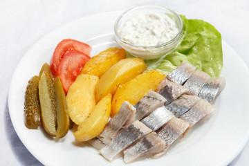herring with vegetables