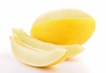 isolated yellow melon
