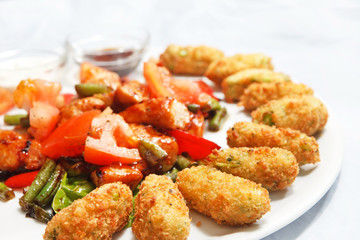 meat with vegetables