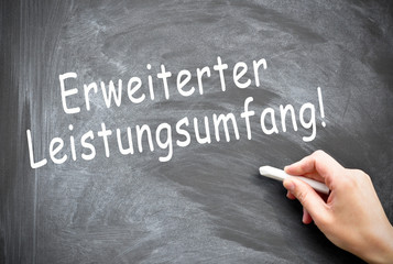 Fototapeta premium Erweiterter Leistungsumfang