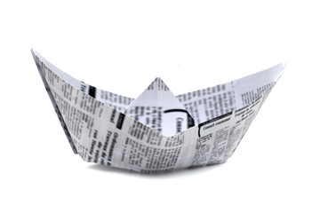 papier journal bateau origami
