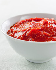 bowl of tomato sauce