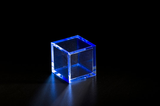 青い立方体ブロック