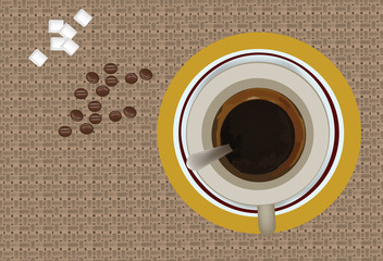 Obraz premium tazzina di caffè