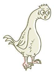Fototapeta na wymiar Original cartoon chicken