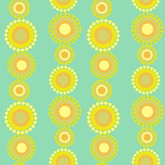 Seamless decorative circles stripes background