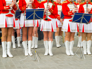 Female Brass Band performing